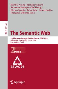 Book Cover for The Semantic Web by Maribel Acosta, Marieke van Erp, Sebastian Rudolph, Olaf Hartig, Blerina Spahiu, Anisa Rula, Daniel Garijo, Francesco Osborne
