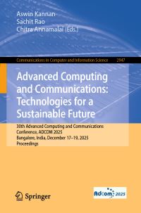 Book Cover for Advanced Computing and Communications by Aswin Kannan, Sachit Rao, Chitra Annamalai