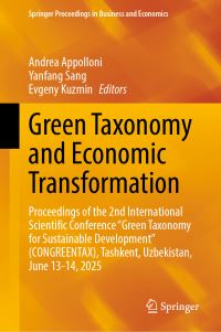 Book Cover for Green Taxonomy and Economic Transformation by Andrea Appolloni, Yanfang Sang, Evgeny Kuzmin