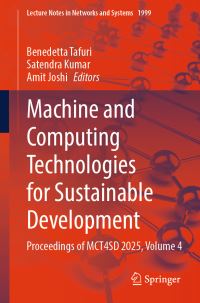 Book Cover for Machine and Computing Technologies for Sustainable Development Volume 4 by International Conference on Machine and Computing Technologies for Sustainable Development