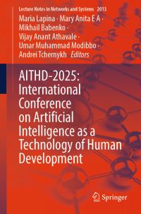 Book Cover for AITHD-2025 by Maria Lapina, E A Mary Anita, Mikhail Babenko, Vijay Anant Athavale, Umar Muhammad Modibbo, Andrei Tchernykh