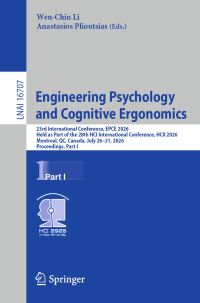 Book Cover for Engineering Psychology and Cognitive Ergonomics Part I by International Conference on Engineering Psychology and Cognitive Ergonomics