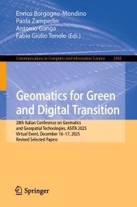Book Cover for Geomatics for Green and Digital Transition by ASITA Conference