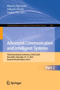 Book Cover for Advanced Communication and Intelligent Systems Part II by Advanced Communication and Intelligent Systems Conference