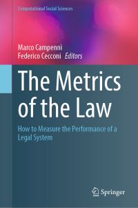 Book Cover for The Metrics of the Law by Marco Campennì, Federico Cecconi
