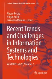 Book Cover for Recent Trends and Challenges in Information Systems and Technologies Volume 2 by World Conference on Information Systems and Technologies, University of Madeira