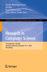Book Cover for Research in Computer Science by Paulin Melatagia Yonta, Ali Mili, René Ndoundam, OmerBlaise Yenke