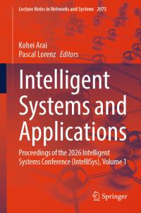 Book Cover for Intelligent Systems and Applications by Kohei Arai, Pascal Lorenz