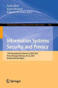 Book Cover for Information Systems Security and Privacy by ICISSP Conference