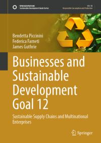 Book Cover for Businesses and Sustainable Development Goal 12 by Bendetta Piccinini, Federica Farneti, James Guthrie