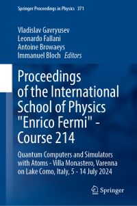 Book Cover for Proceedings of the International School of Physics 