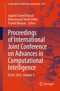 Book Cover for Proceedings of International Joint Conference on Advances in Computational Intelligence by Jagdish Chand Bansal, Mohammad Shorif Uddin, Touhid Bhuiyan