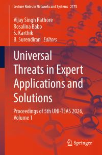 Book Cover for Universal Threats in Expert Applications and Solutions by Vijay Singh Rathore, Rosalina Babo, S Karthik, B Surendiran