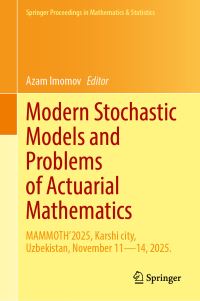 Book Cover for Modern Stochastic Models and Problems of Actuarial Mathematics by Azam Imomov