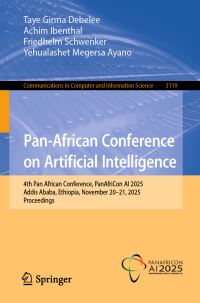 Book Cover for Pan-African Conference on Artificial Intelligence by Taye Girma Debelee