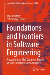 Book Cover for Foundations and Frontiers in Software Engineering by Radek Silhavy, Petr Silhavy