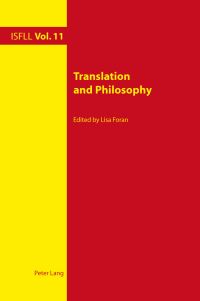 Book Cover for Translation and Philosophy by Lisa Foran