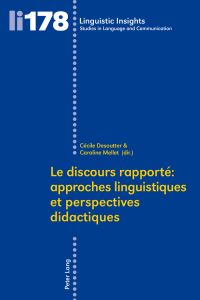 Book Cover for Le Discours Rapporté by Cécile Desoutter, Caroline Mellet