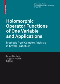 Book Cover for Holomorphic Operator Functions of One Variable and Applications by Israel Gohberg, Jürgen Leiterer