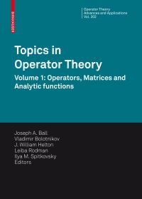 Book Cover for Topics in Operator Theory by Joseph A Ball
