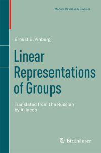 Book Cover for Linear Representations of Groups by E B Vinberg