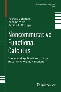 Book Cover for Noncommutative Functional Calculus by Prof Fabrizio Colombo Politecnico di Milano, Irene Sabadini, Daniele C Struppa