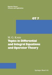 Book Cover for Topics in Differential and Integral Equations and Operator Theory by Krein