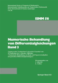 Book Cover for Numerische Behandlung Von Differentialgleichungen Band 3 by Prof Dr J Albrecht, Prof Dr L Collatz