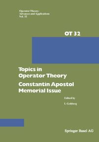 Book Cover for Topics in Operator Theory by I Gohberg