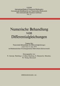 Book Cover for Numerische Behandlung Von Differentialgleichungen by R Ansorge, L Collatz, G Hämmerlin, W Törnig