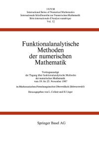 Book Cover for Funktionalanalytische Methoden Der Numerischen Mathematik by COLLATZ, UNGER