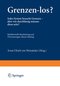 Book Cover for Grenzen-Los? by Ernst U von Weizsäcker