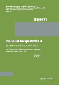 Book Cover for General Inequalities 4 by WALTER