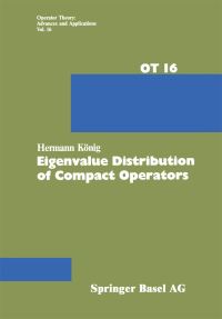 Book Cover for Eigenvalue Distribution of Compact Operators by H König