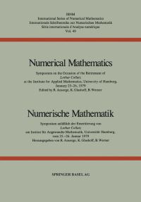 Book Cover for Numerical Mathematics / Numerische Mathematik by ANSORGE, GLASHOFF, WERNER