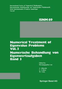 Book Cover for Numerical Treatment of Eigenvalue Problems Vol. 3 / Numerische Behandlung Von Eigenwertaufgaben Band 3 by ALBRECHT, COLLATZ, VELTE