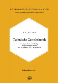 Book Cover for Technische Gesteinskunde. Mineralogie by Fde Quervain