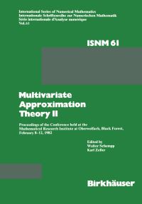 Book Cover for Multivariate Approximation Theory II by Schempp, Zeller