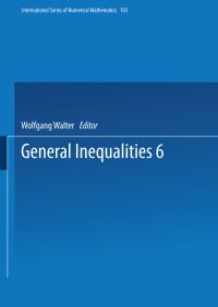 Book Cover for General Inequalities 6 by Wolfgang Walter