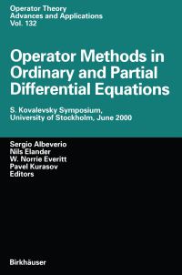 Book Cover for Operator Methods in Ordinary and Partial Differential Equations by Sergio Albeverio, Nils Elander, W Nirrie Everitt, Pavel Kurasov