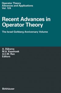 Book Cover for Recent Advances in Operator Theory by A Dijksma, Marinus A Kaashoek, ACM Ran