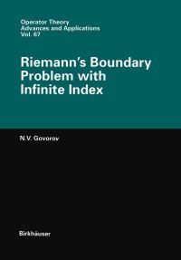 Book Cover for Riemann's Boundary Problem With Infinite Index by Nikolaj V Govorov