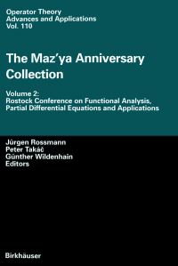 Book Cover for The Maz'ya Anniversary Collection by Jürgen Rossmann, Peter Takac, Günther Wildenhain