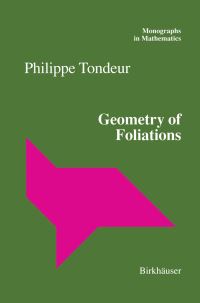 Book Cover for Geometry of Foliations by Philippe Tondeur