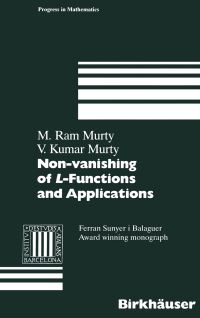 Book Cover for Non-Vanishing of L-Functions and Applications by Ram M Murty, Kumar V Murty