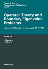 Book Cover for Operator Theory and Boundary Eigenvalue Problems by I Gohberg, H Langer