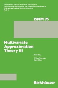 Book Cover for Multivariate Approximation Theory III by SCHEMPP, ZELLER