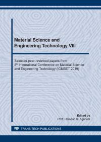 Book Cover for Material Science and Engineering Technology VIII by Ramesh K Agarwal
