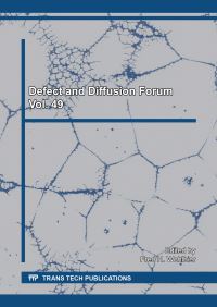 Book Cover for Defect and Diffusion Forum Vol. 49 by Fred H Wohlbier
