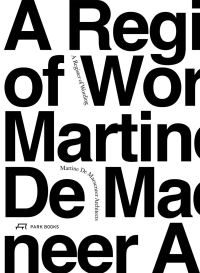 Book Cover for A Register of Wording by Martine Maeseneer, Dirk Brande